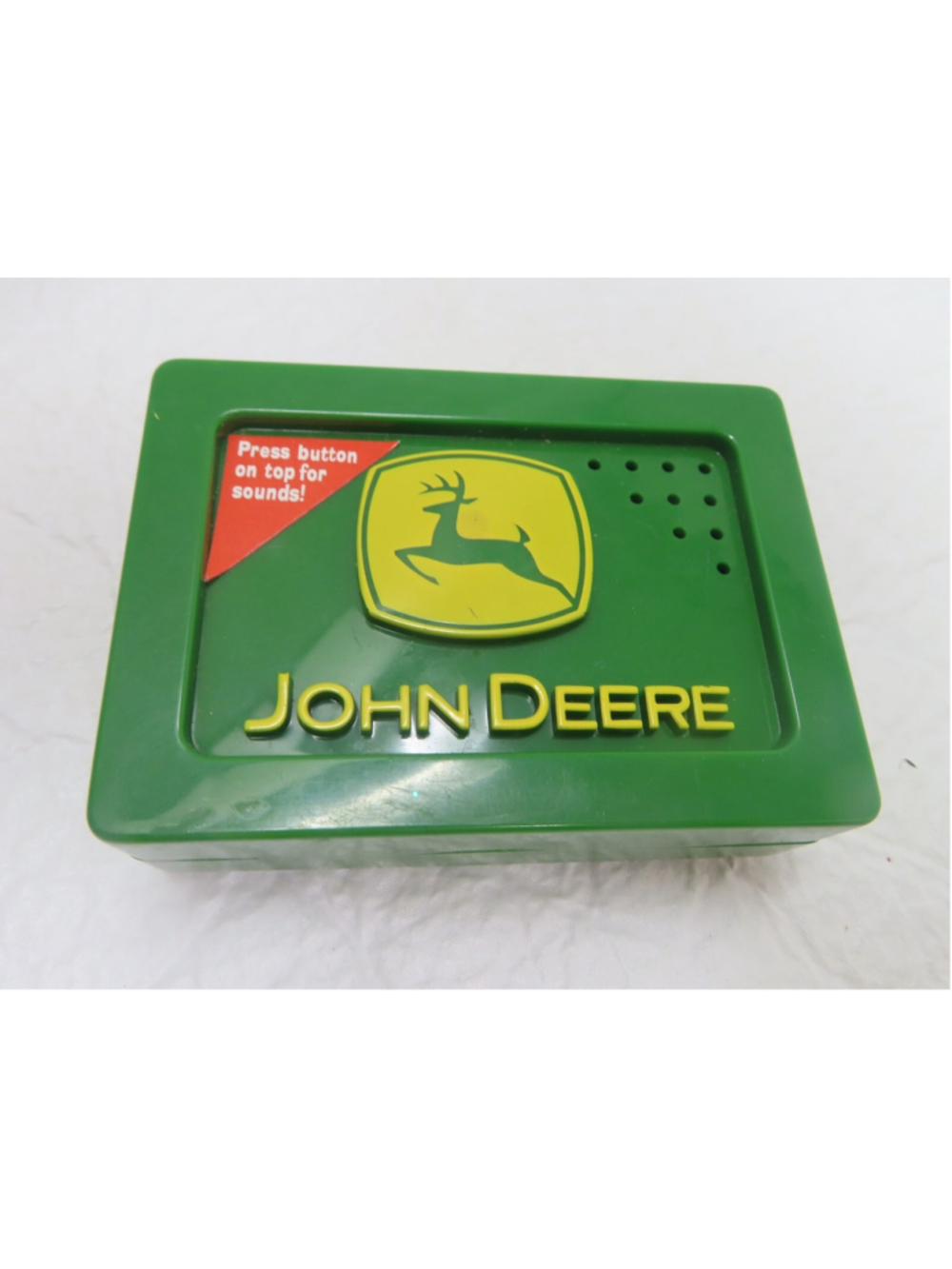John Deere Talking Sound Box Belt Buckle Toy Push Button with 5 Sounds Kids